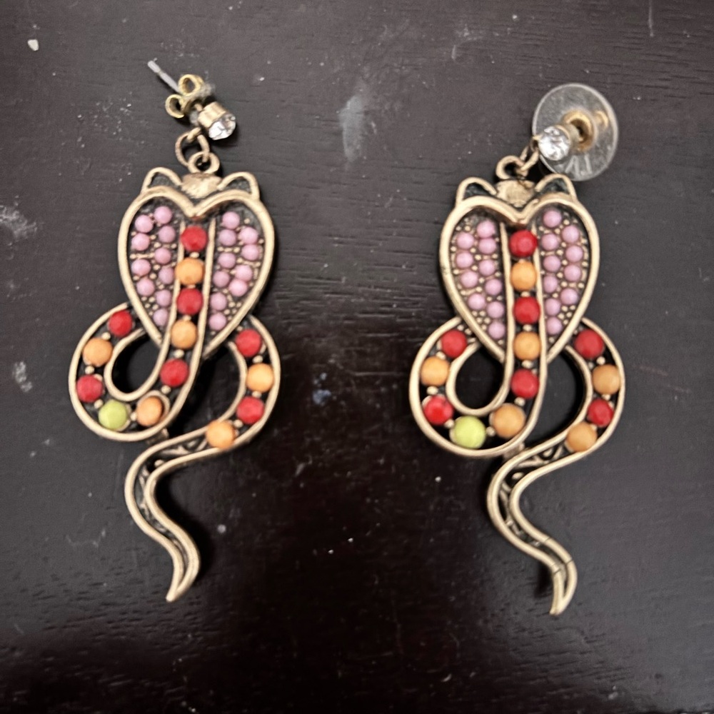 Vintage Snake Earrings